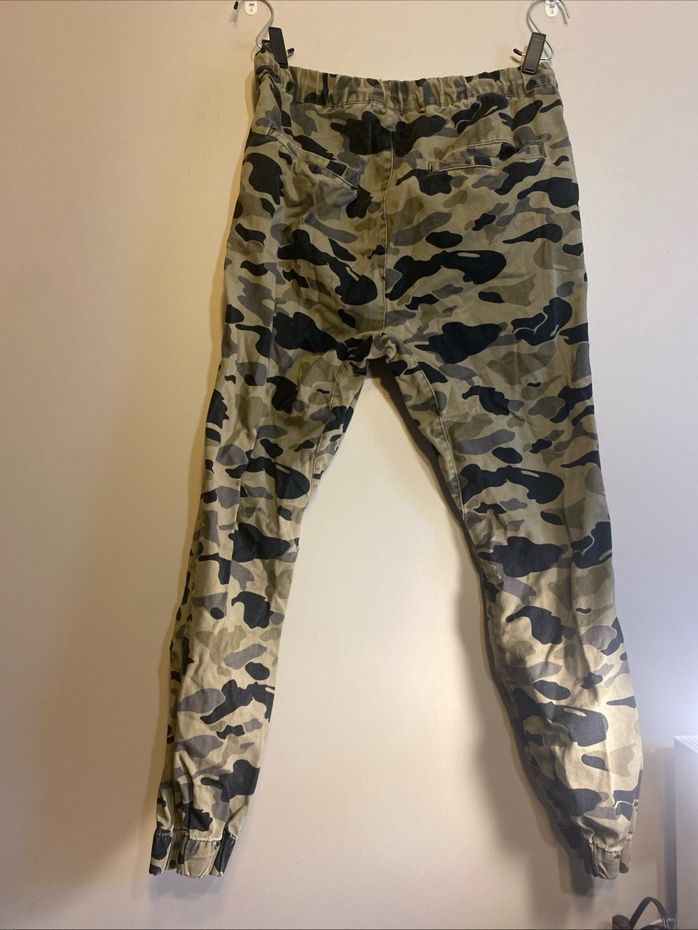 Divided‎ HM Joggers Men’s Sz 30 Green Brown Camouflage Pockets